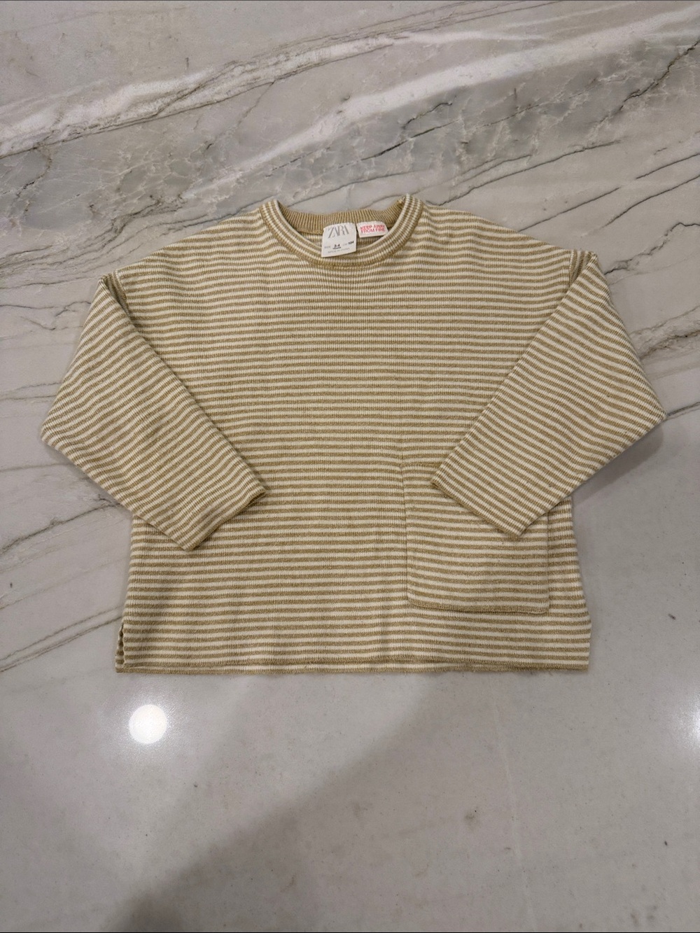 Zara Toddler Striped Knit Sweater